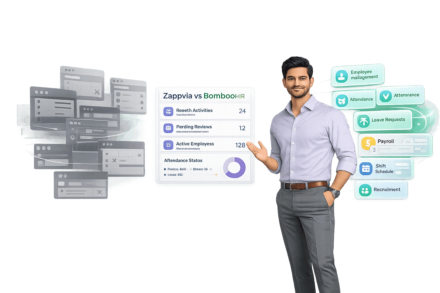 compare bambooHR and zappvia hr software