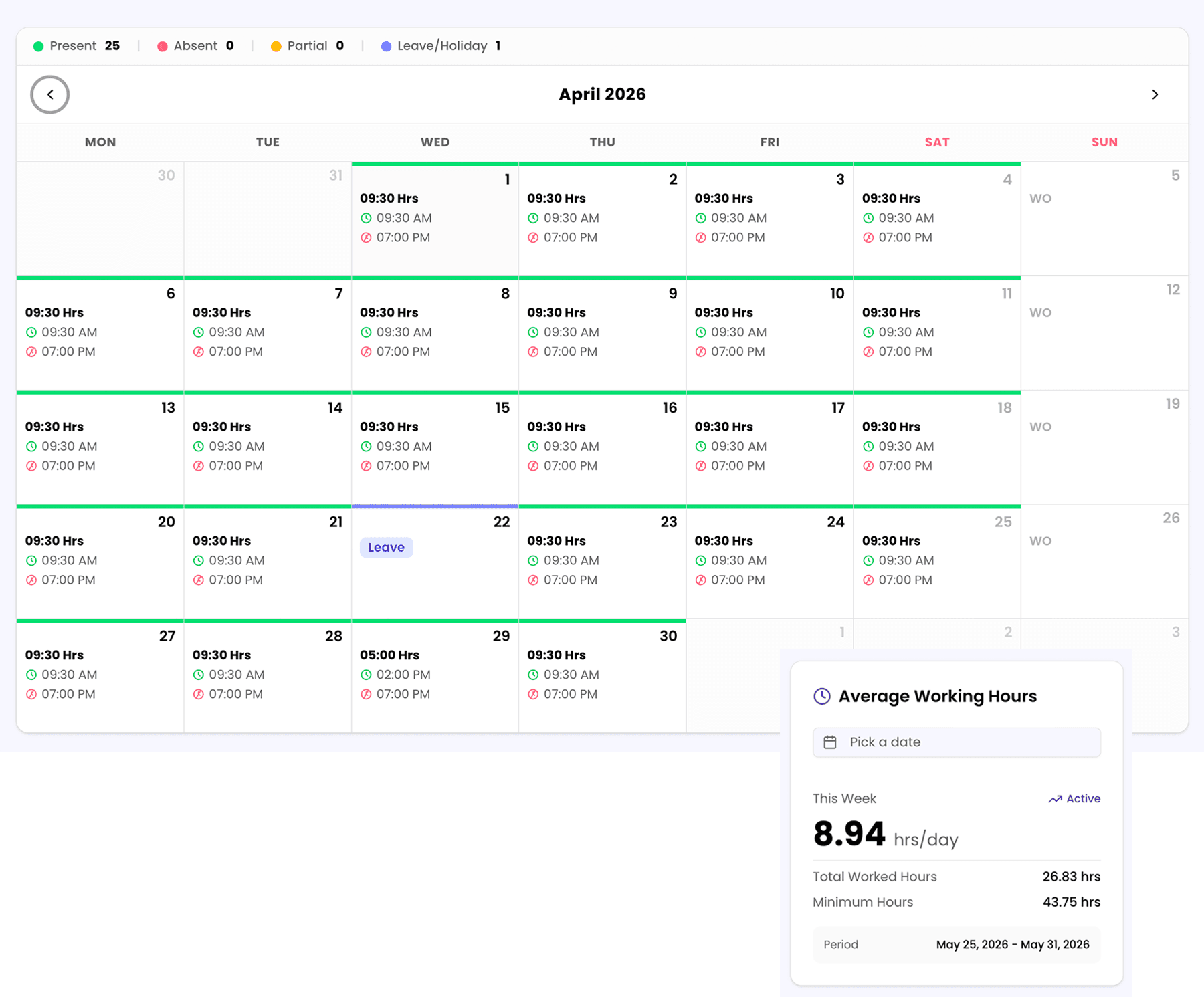 Smart Attendance Tracking
