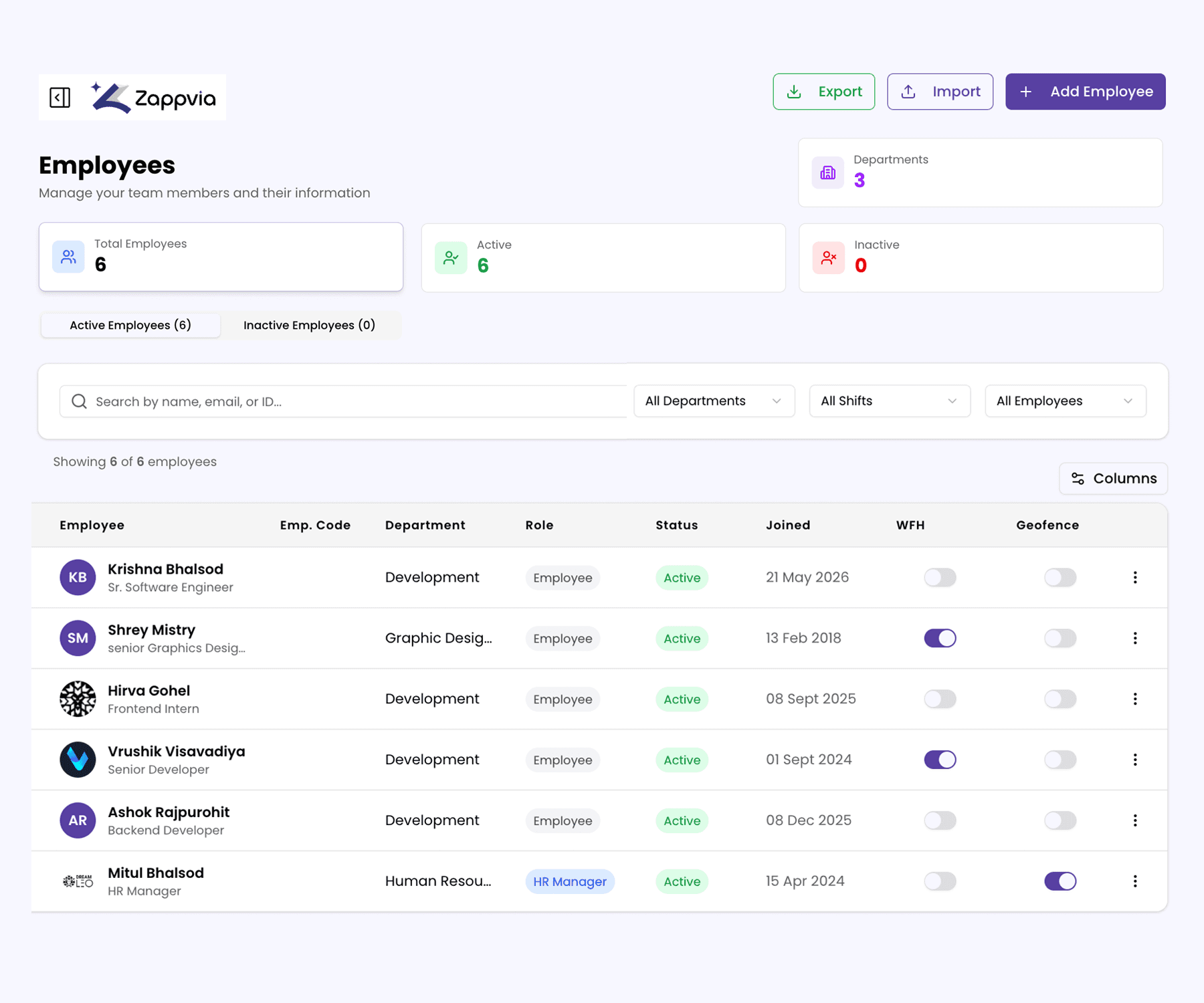 Centralized Employee Records