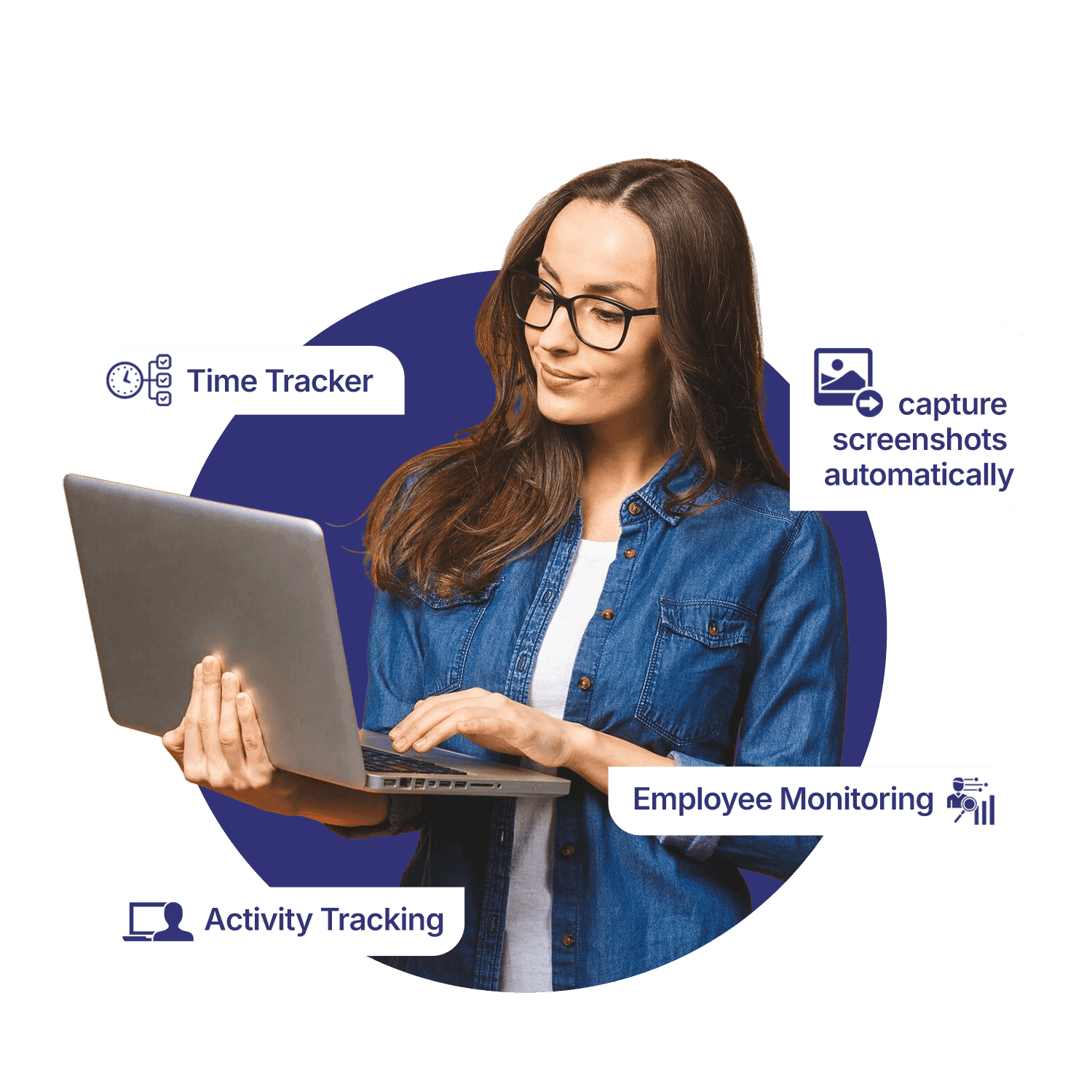 Zappvia desktop time tracker with automatic screenshots and productivity monitoring
